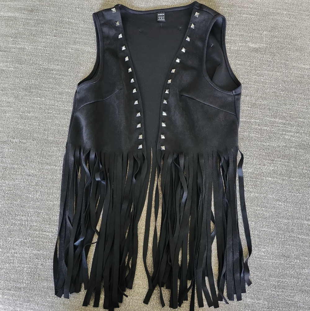 SHEIN Black Top with Metallic Studs